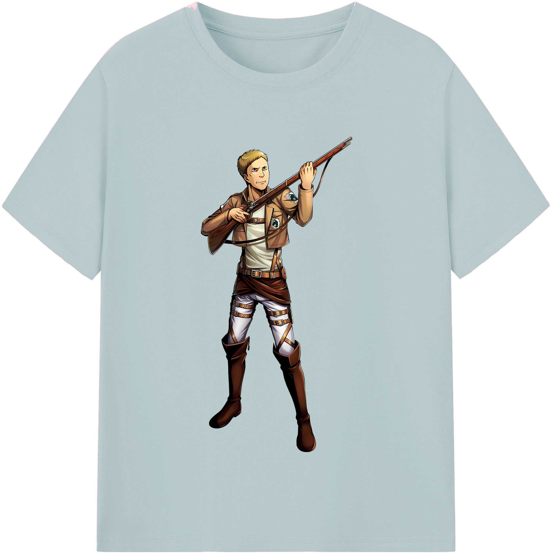（画像用） 進撃の巨人 Attack on Titan 綿100％半袖Tシャツ（フロントプリント）